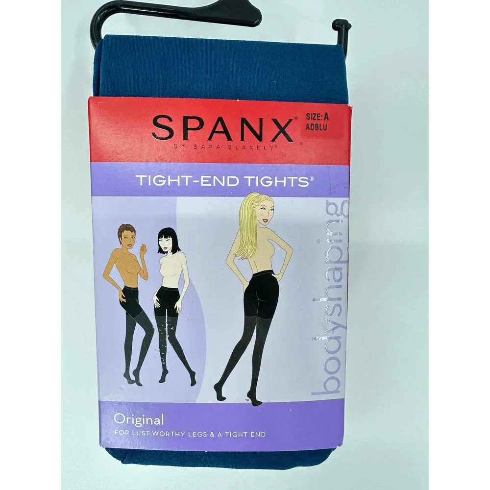 Spanx Tight-End Tights Women Size A ADBLU‎ Blue Bodyshaping Opaque 128 NEW